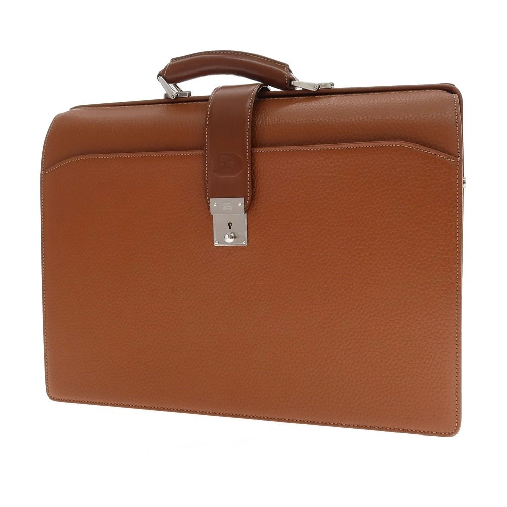 【中古】バーバリー BURBERRY レザー ダレスバッグ ライトブラウン【WxH31.5】【メンズ】
