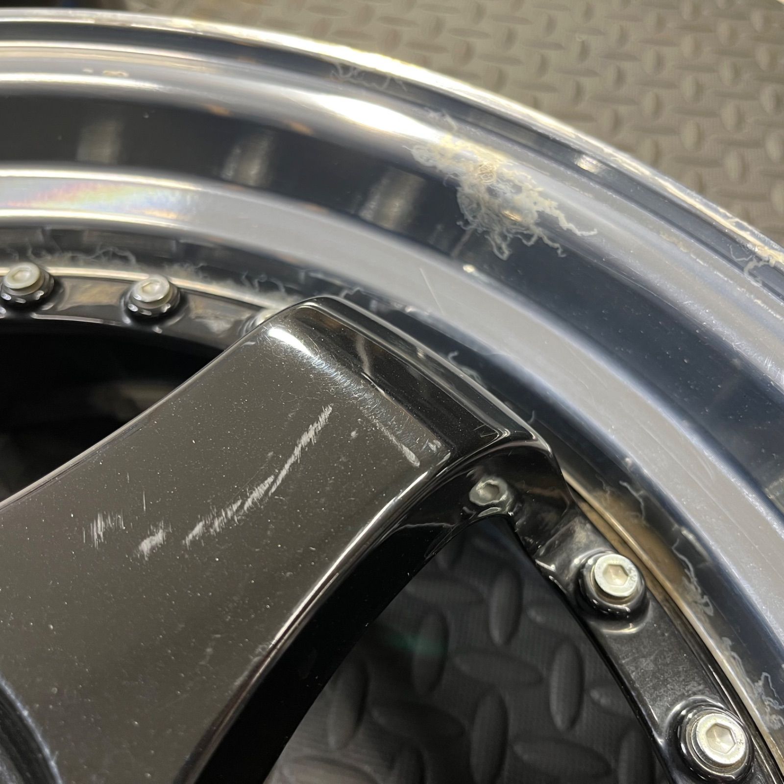 深リム！ ステルスレーシング K35 17×6J+45 PCD100/4H 2段リム