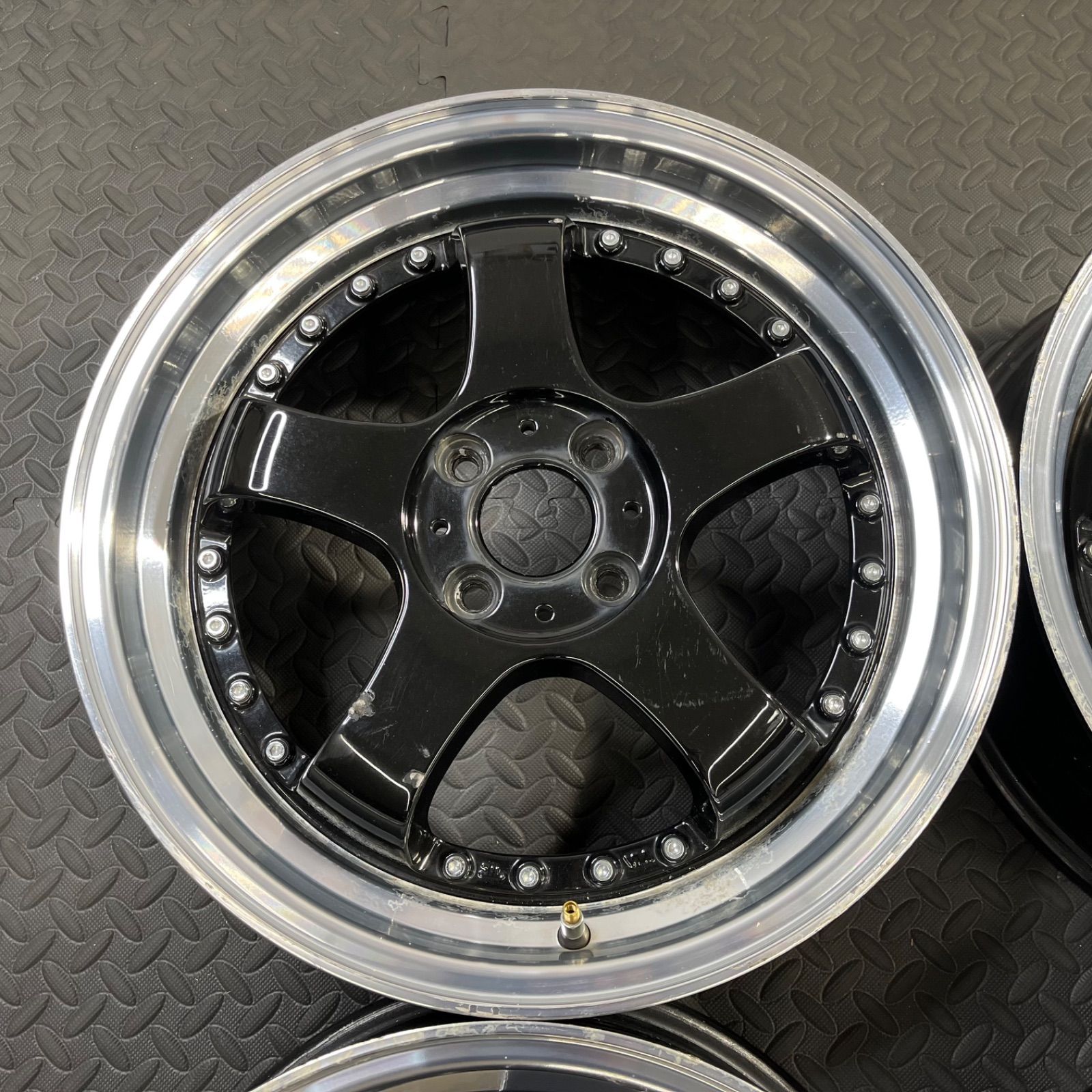 深リム！ ステルスレーシング K35 17×6J+45 PCD100/4H 2段リム