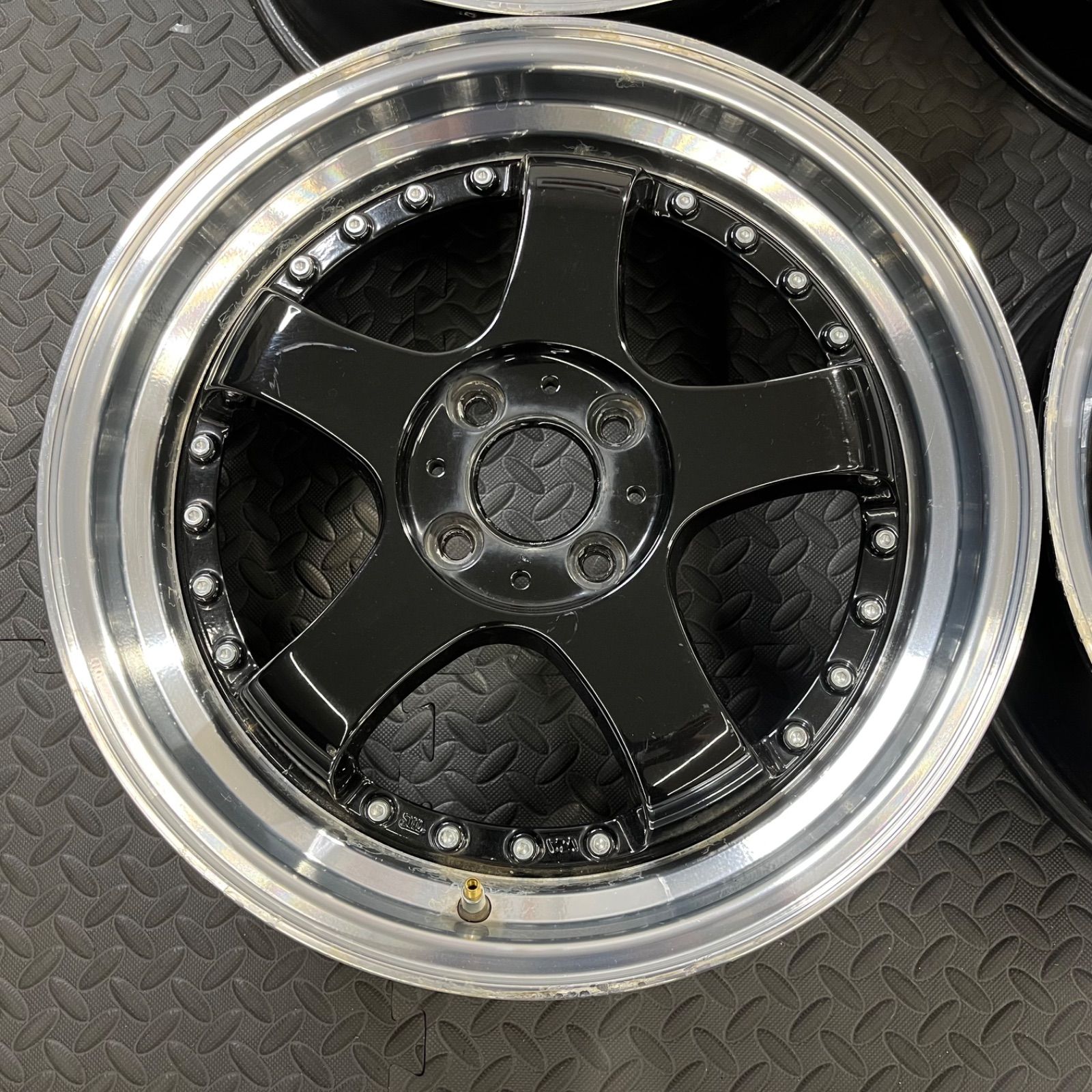 深リム！ ステルスレーシング K35 17×6J+45 PCD100/4H 2段リム 