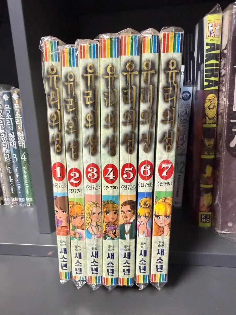 ワタナベ マサコ ガラスの 城 1 - 7 巻 全巻 漫画本(個人コレクション用)