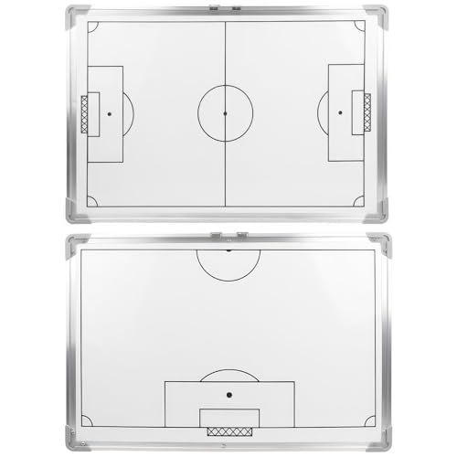 サッカー 作戦ボード 60×40cm 軽量アルミ合金製 750g 双面使用 戦術ボード コーチングボード 壁掛け両用 戦略指導用 アマチュア・プロ向けｍａ 90380630