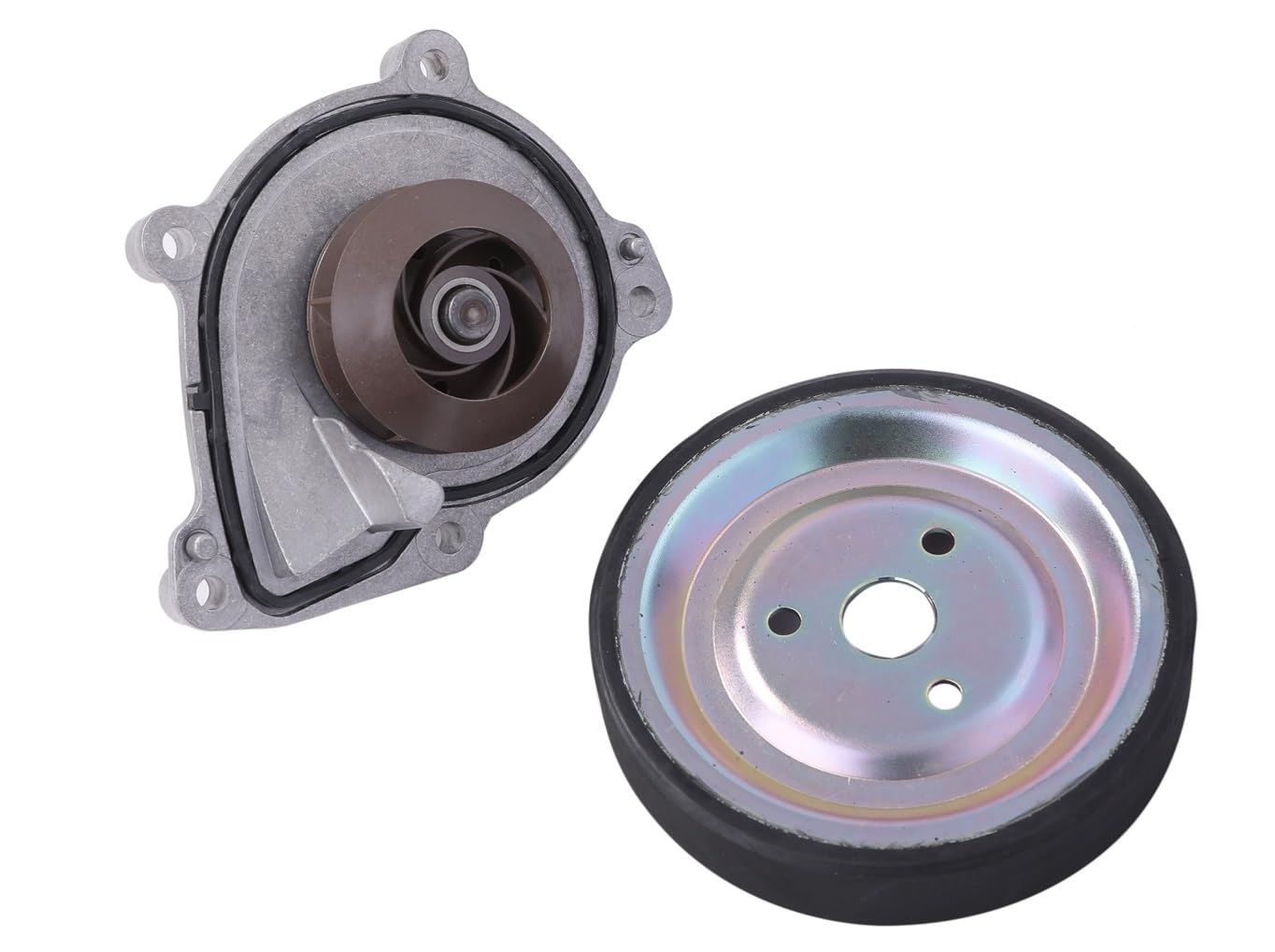 BMW 用 ウォーターポンプ + プーリー 2点セット MINI ミニクーパー R55 R56 R57 R58 R59 R60 R61 11518604888 11517619020 等 汎用 社外品