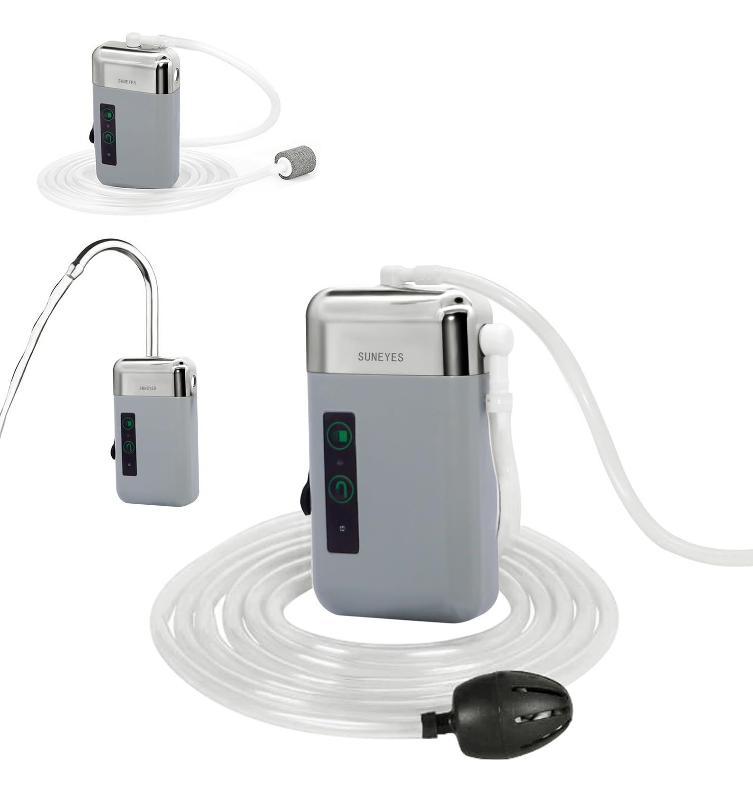 SUNEYES 水 ポンプ 充電式 排水ポンプ ウォーターポンプ センサー感知機能付き エアーポンプ アウトドアポンプ LEDライト 給水ポンプ 電動ポンプ 水 ポンプ 水 汲み上げ 簡易式水栓 釣り 水槽 活かし輸送 NS025pms 67710770