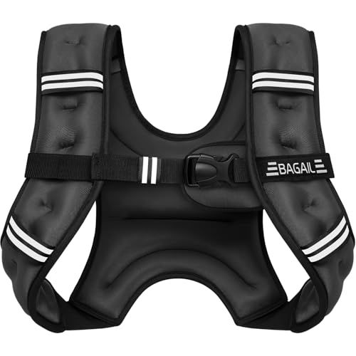 BAGAIL ウェイトベスト 加重ベスト3KG/5KG/8KG/10KG/12KG 水洗い可能 おもり ベスト 重り ベスト 重量ベスト前後の重量が等しい 砂漏れを防ぐ 超快適 夜間安全反射 負荷運動 筋トレ 自重トレーニング 男女兼用pms 88de8779