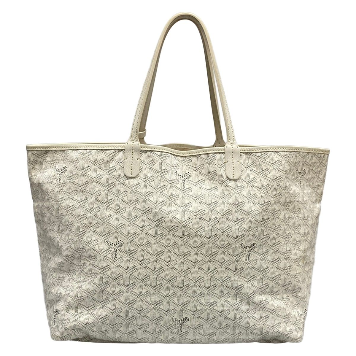 GOYARD(ゴヤール) トートバッグ サンルイPM 白 レザー - メルカリ