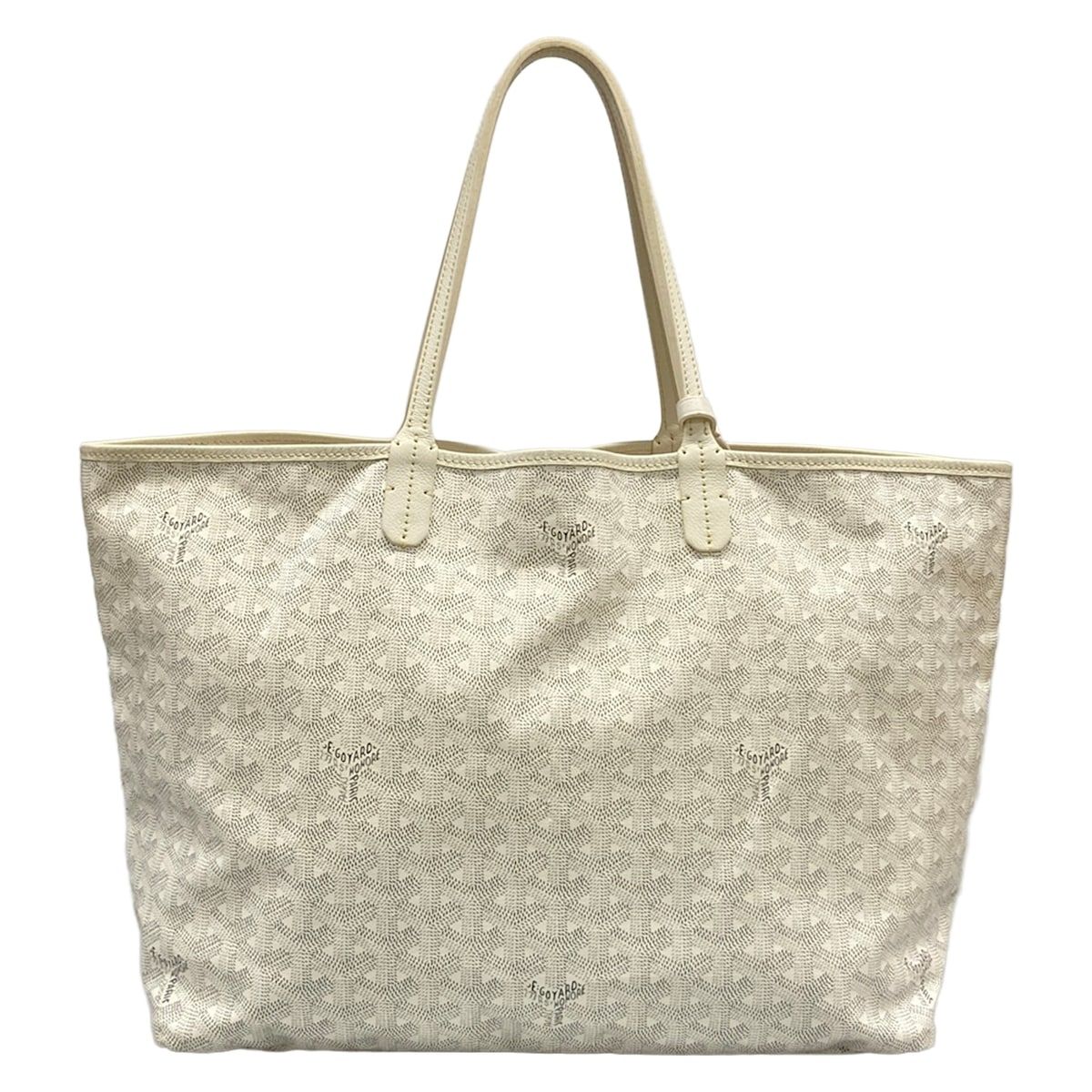 GOYARD(ゴヤール) トートバッグ サンルイPM 白 レザー - メルカリ