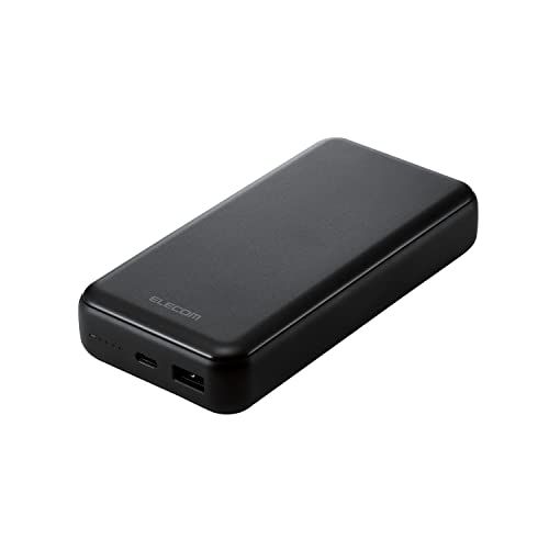 ☆新品☆エレコム 20000mAh 大容量 20W 2ポート Type-C USB-A USB PD対応 【 iPhone 16 15 14 iPad 各種対応】 ブラック EC-C07BK 722459e6 4,641円