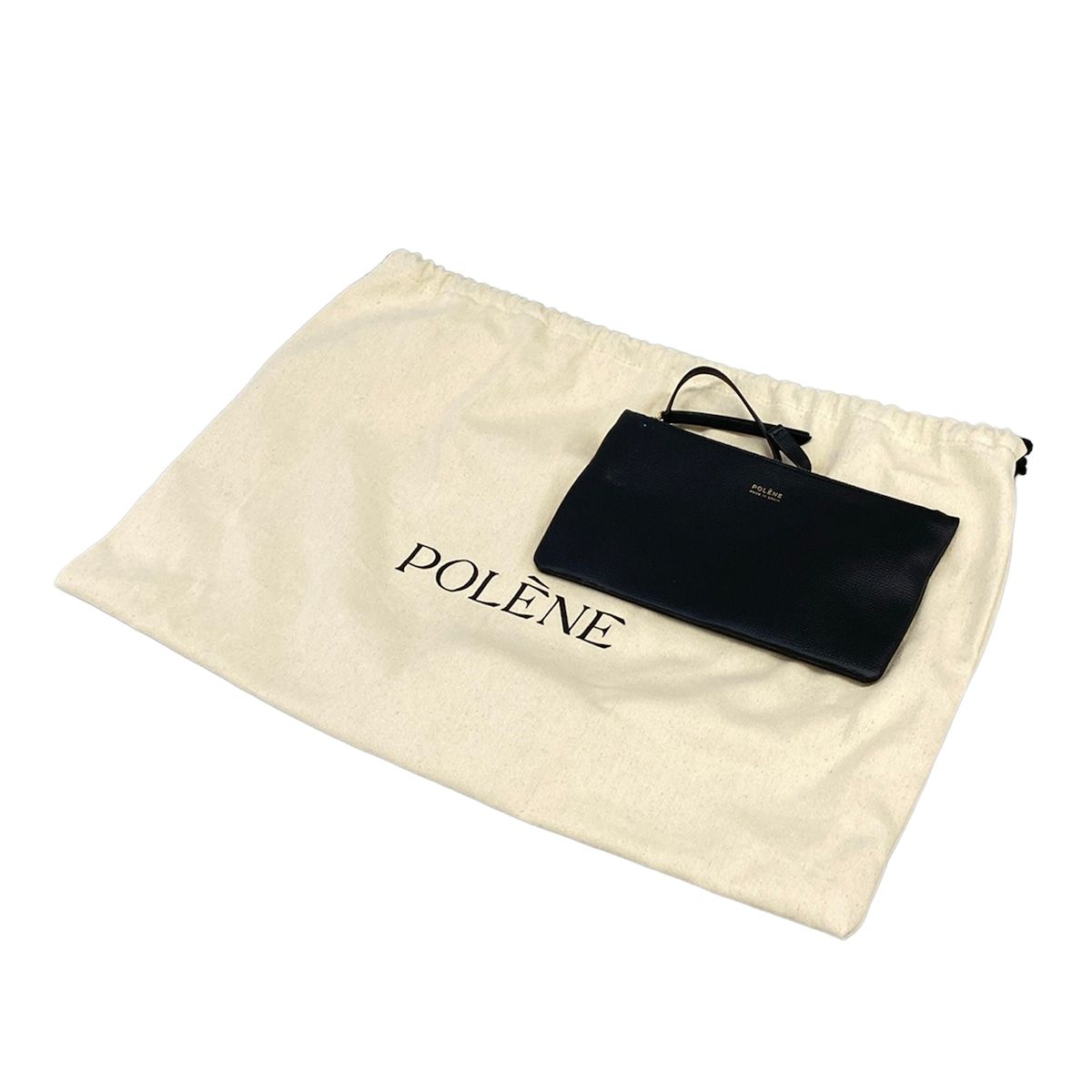 POLENE(ポレーヌ) トートバッグ Cyme(シム) ミニ 黒 2way レザー