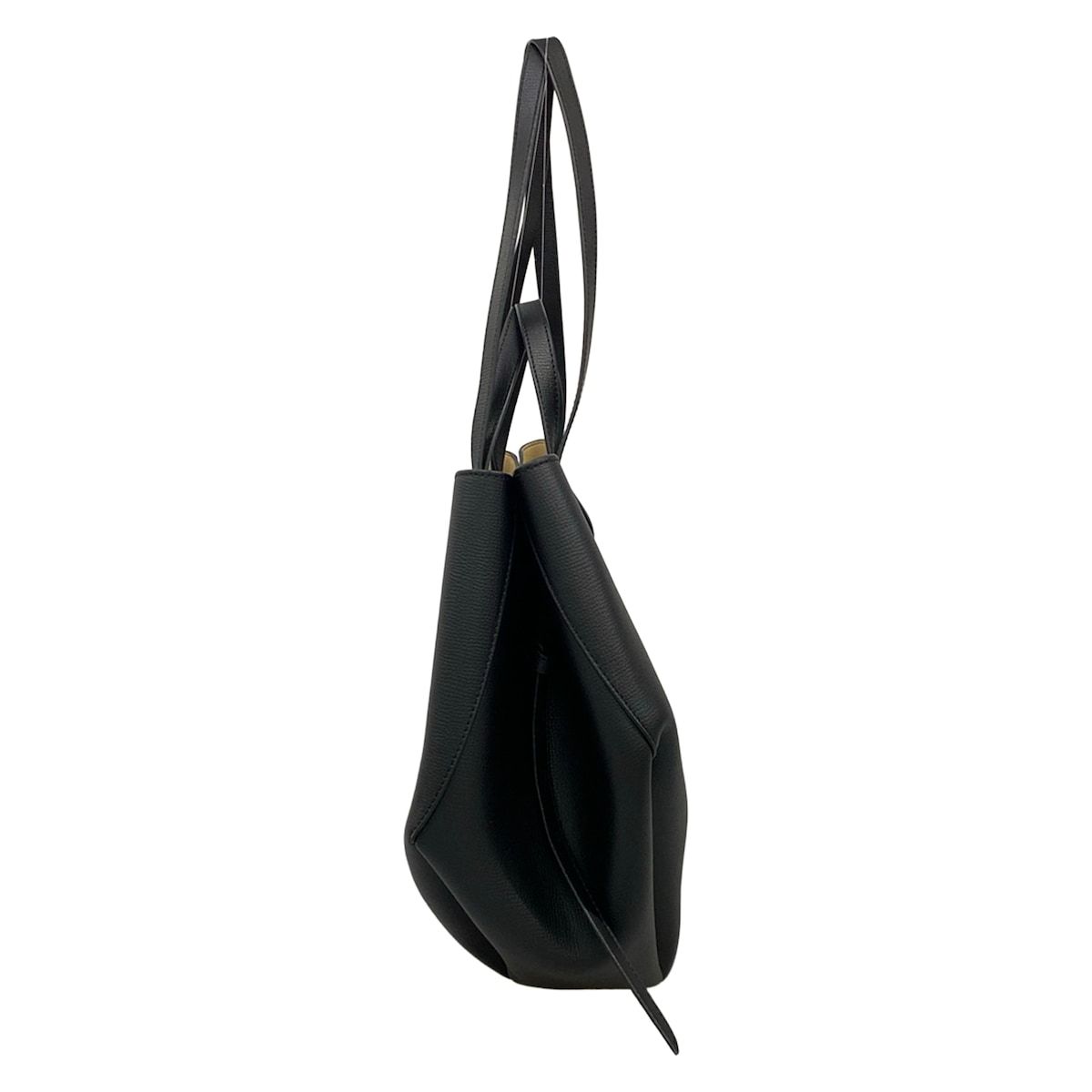 【美品】 ポレーヌ シム POLENE CYME トートバッグ 2way 黒 POLENE(ポレーヌ) トートバッグ Cyme(シム) ミニ 黒 2way レザー