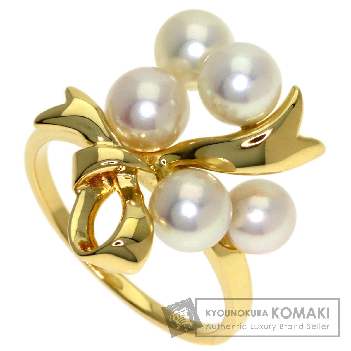 MIKIMOTO ミキモト パール 真珠 リング・指輪 K18YG レディース [中古]