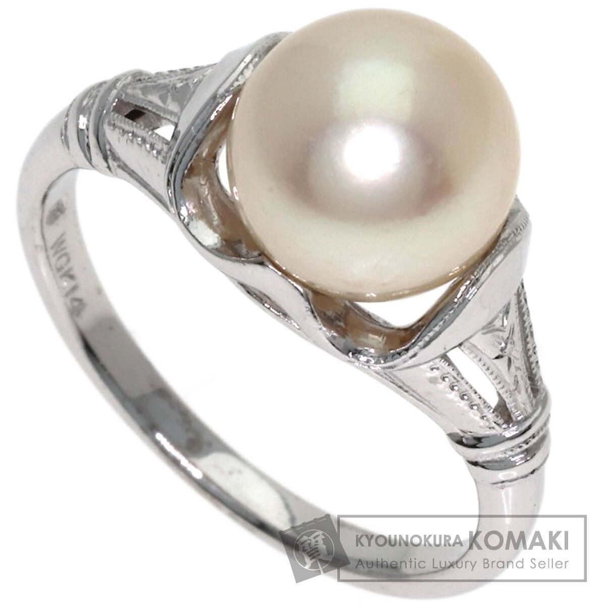 MIKIMOTO ミキモト パール 真珠 リング・指輪 K14WG レディース [中古]