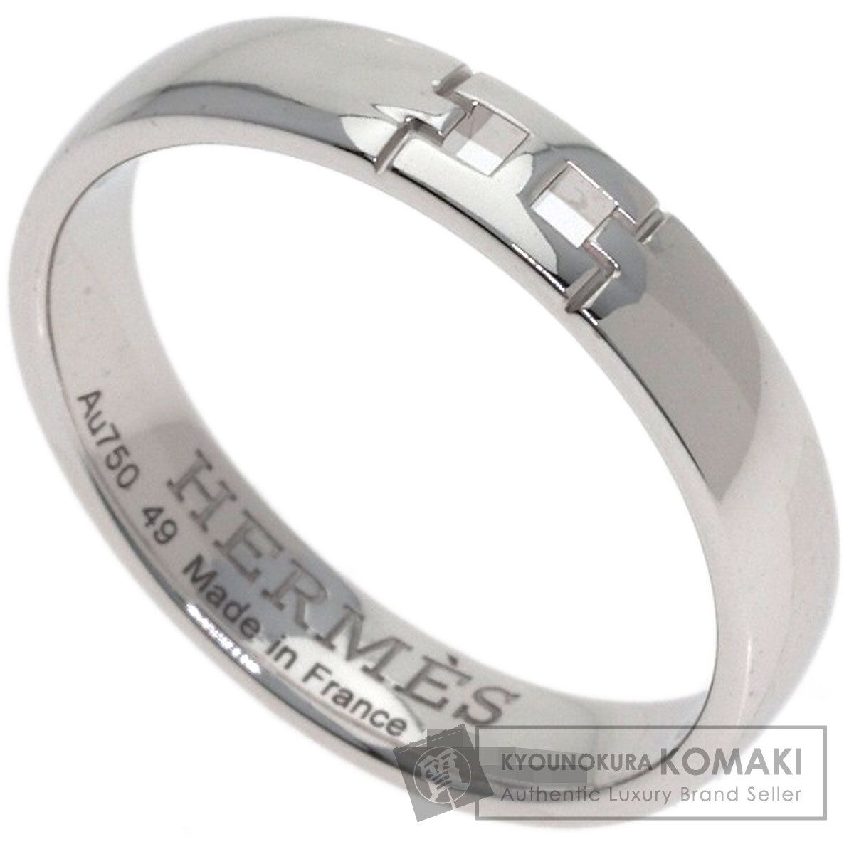 HERMES エルメス エヴァー ヘラクレス #49 リング・指輪 K18WG レディース [中古]