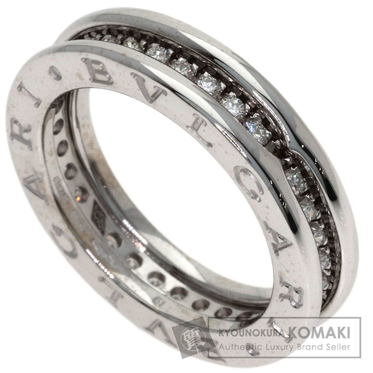 BVLGARI ブルガリ B-zero1 ビーゼロワン 1バンド ダイヤモンド #51 リング・指輪 K18WG レディース [中古]