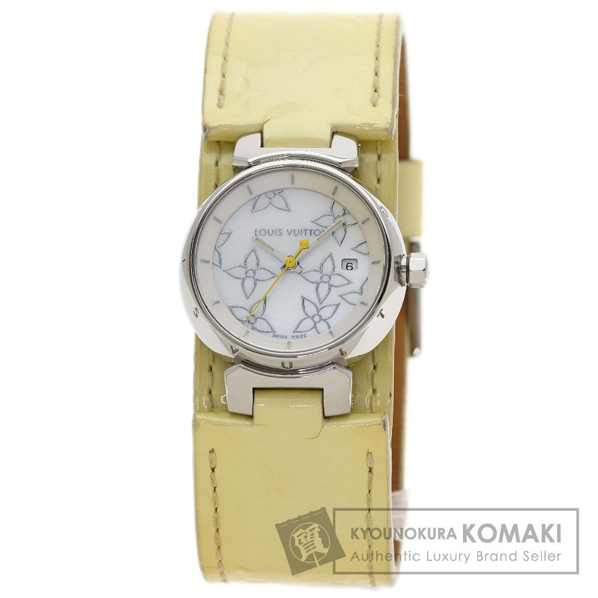 LOUIS VUITTON ルイヴィトン Q121C タンブール 腕時計 SS エナメル レディース [中古] 49,896円