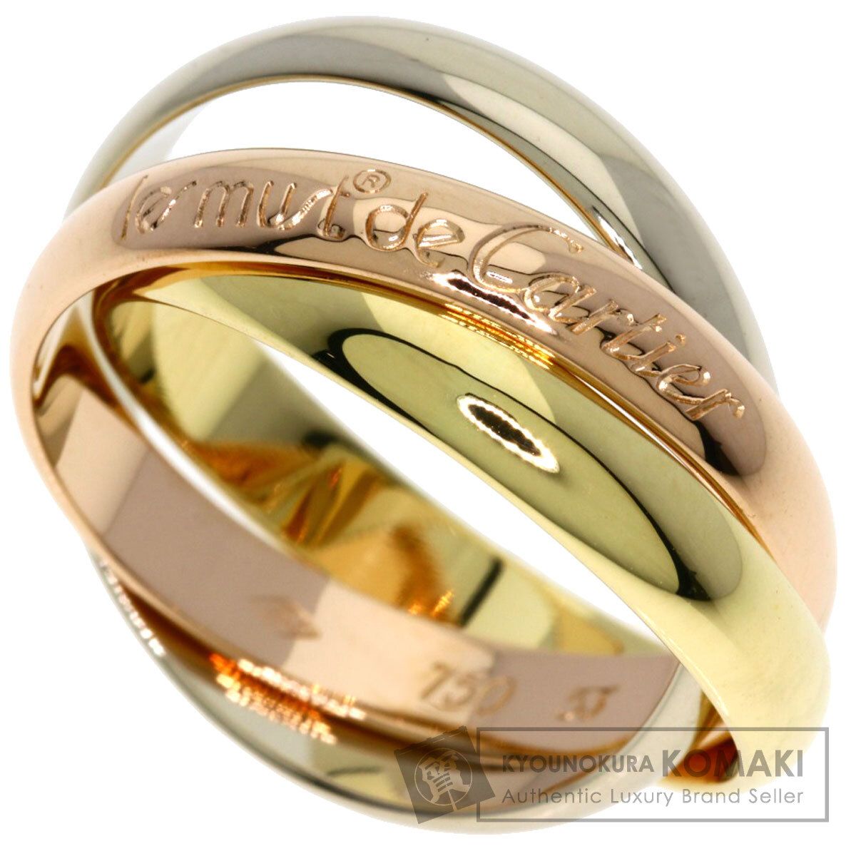 CARTIER カルティエ トリニティ #53 リング・指輪 K18YG K18PG K18WG レディース [中古]