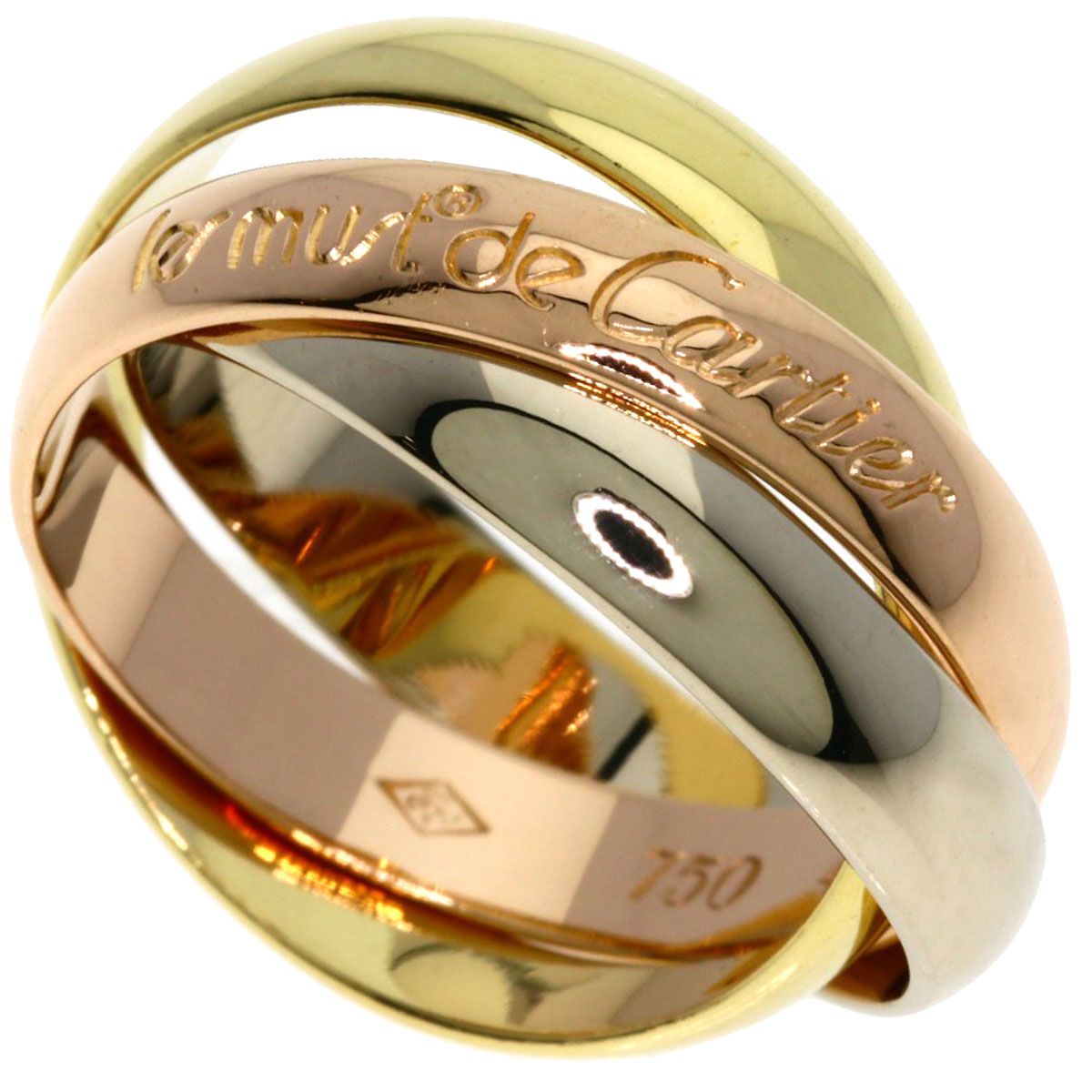 カルティエ Cartier ヴァンドーム スリーカラー リング 指輪 
