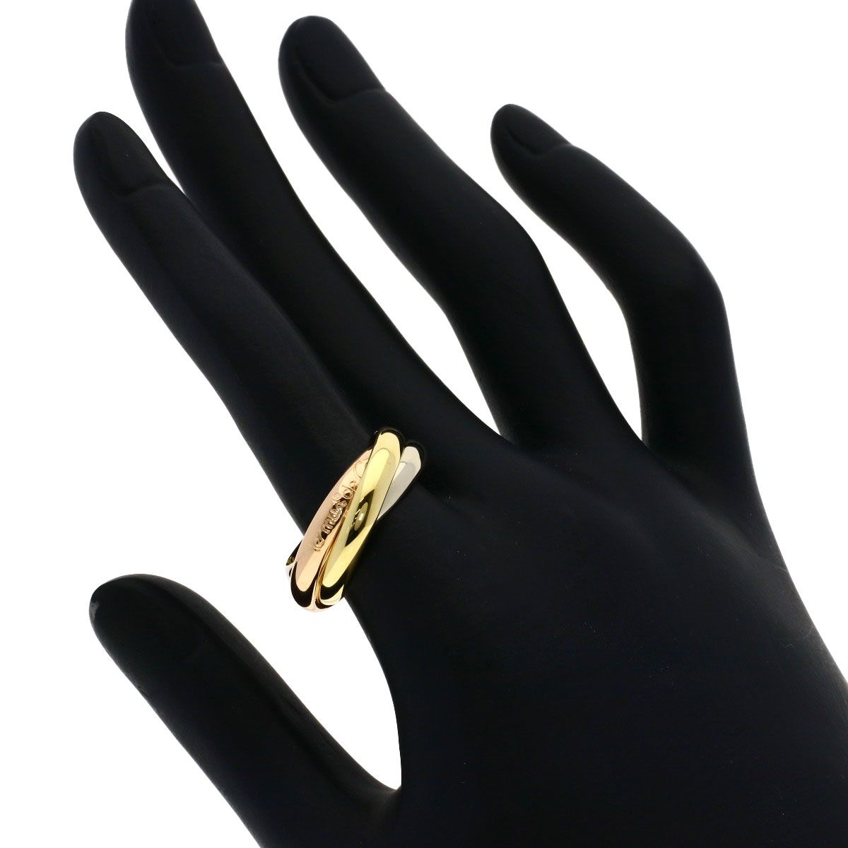 カルティエ　トリニティリング　SM 57 K18 CARTIER カルティエ トリニティ #57 リング・指輪 K18YG K18PG K18WG