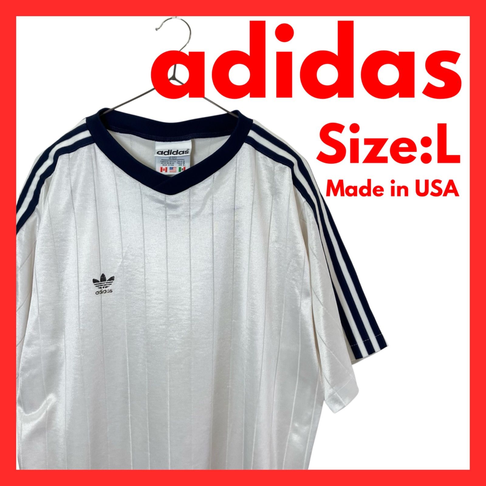 USA製】80s古着 アディダス Tシャツ 万国旗タグ ホワイト L - メルカリ