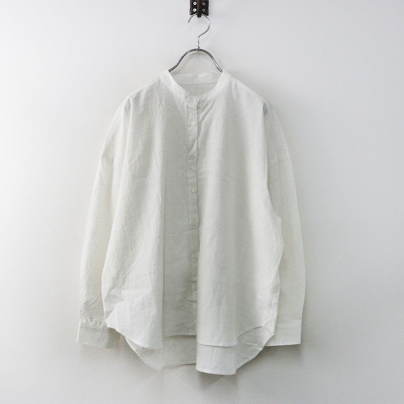 人気 定価18700円 2026年 中川政七商店 ナカガワマサシチショウテン ドットドビーのブラウス ホワイト┃シャツ トップス【2400014935042】