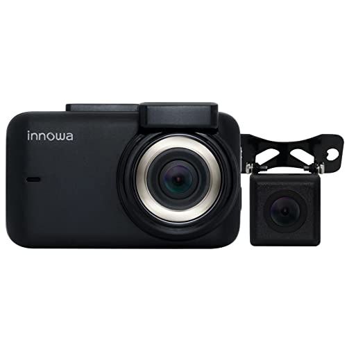innowa Journey Plus S (電源直結モデル) ドライブレコーダー 前後 デュアルカメラ フルHD Wi-Fi GPS 160度広角 常時/衝撃録画 駐車監視 2年保証 32GBのSDカード付 shu 37e12c3f