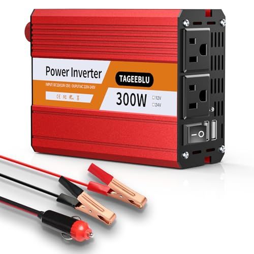 300W インバーター 12v 100v, シガーソケット コンセントUSB急速充電(18W) 4.2Aデュアル, シガーソケット インバーター，車 コンセント,カーインバーター, ノートパソコン用車載充電器t