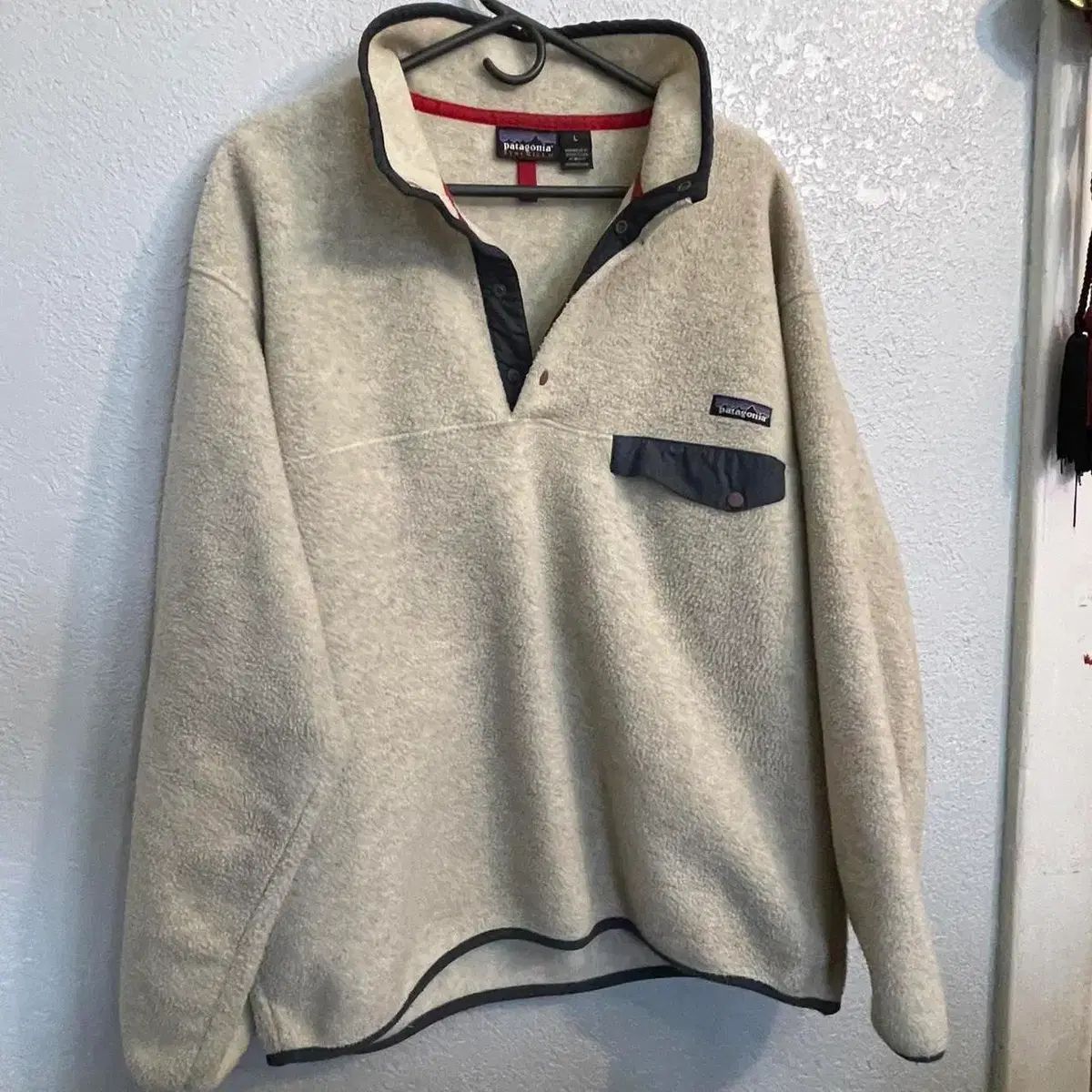 パタゴニア スナップt オートミールフェザー フリース 美品 M 00年 オートミール シンチラ スナップt Patagonia パタゴニア