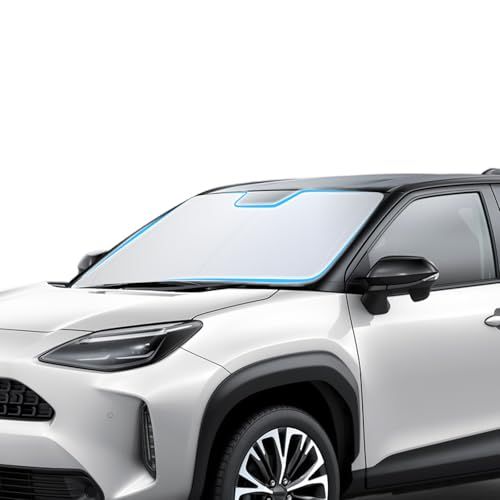 【LFOTPP】トヨタ ヤリスクロス XP210型 用 フロントガラス サンシェード MXPB1#/MXPJ1#型 車種専用設計 日差しカット UVカット 遮光断熱 車 サンシェード フロント用 シェードカーテン 車中泊 日焼け防止 暑さ対策 670eda4e