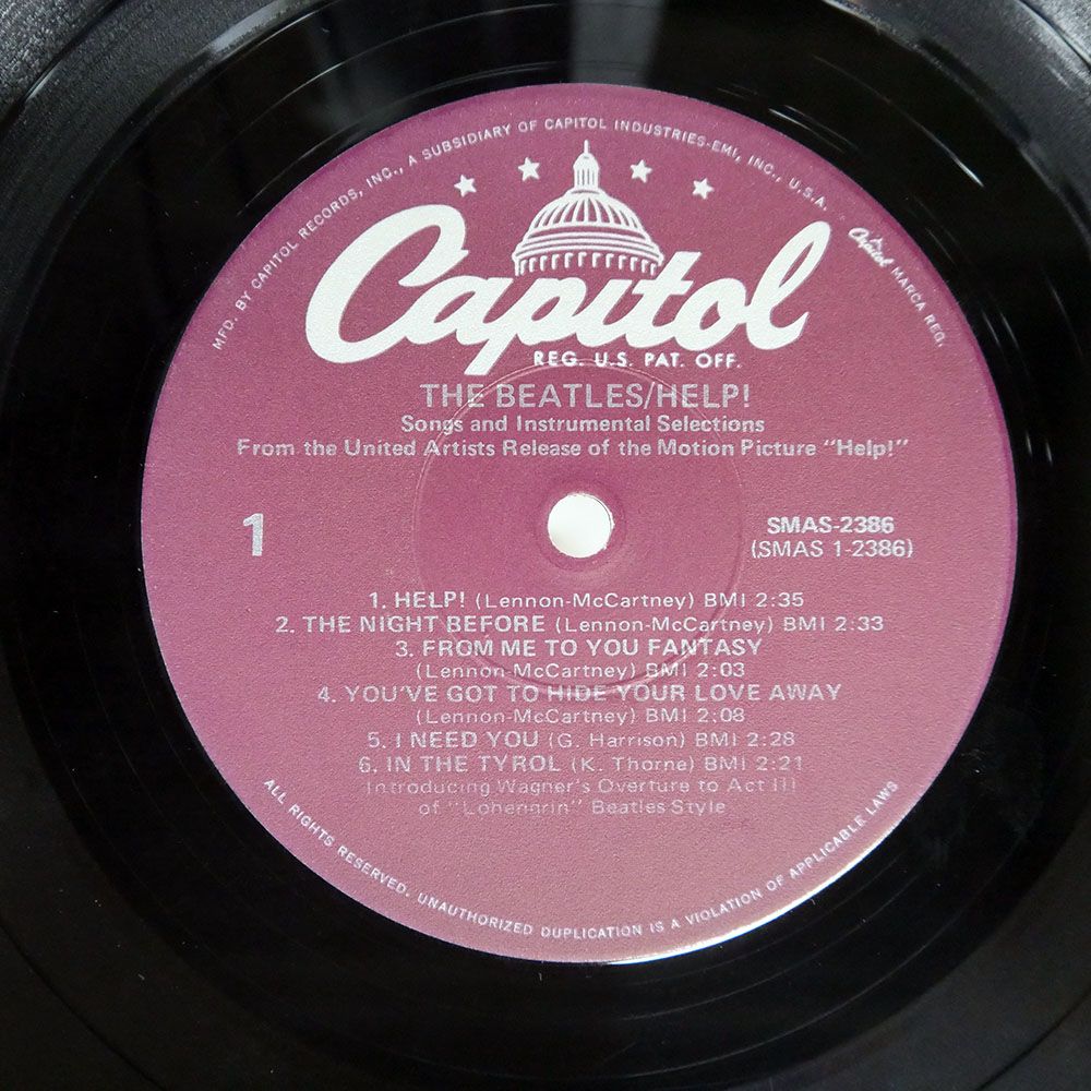 米 US盤 BEATLES/HELP!/CAPITOL SMAS2386 LP - メルカリ