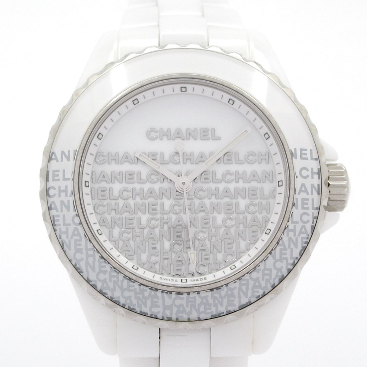 CHANEL(シャネル) 腕時計 J12 ウォンテッド ドゥ シャネル H7419 レディース LIMITED EDITION 白×シルバー
