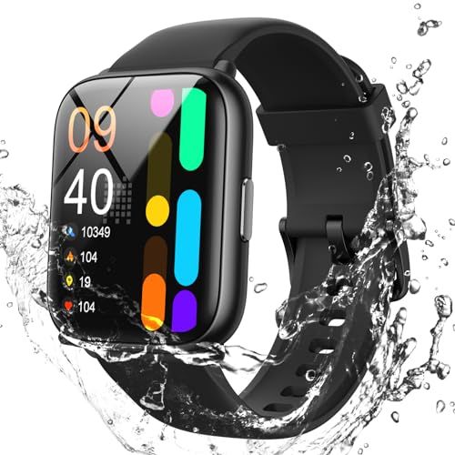 Parsonver 日本正規品 スマートウォッチ 5ATM防水 水泳可能 1.8インチ大画面 iPhone/アンドロイド対応 睡眠モニリング 心拍数 100+種類運動モード 活動量計 腕時計 smart watch 歩数計 消費カロリー計 着 7d8b808f