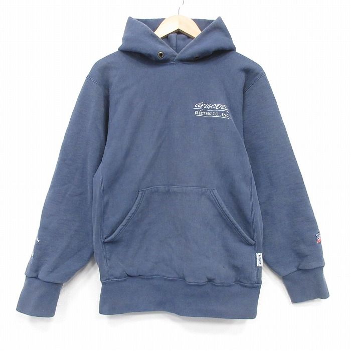 L/古着 ケルスポーツ 長袖 スウェット パーカー メンズ 90年代 90s driscoll USA製 紺【spe】 26apr13