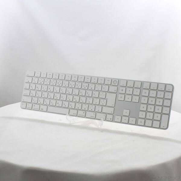 ソフマップ 〔中古品〕 Appleシリコン搭載Macモデル用 Touch ID搭載 Magic Keyboard (テンキー付き) 日本語 ホワイトキー MXK73J／A【258】