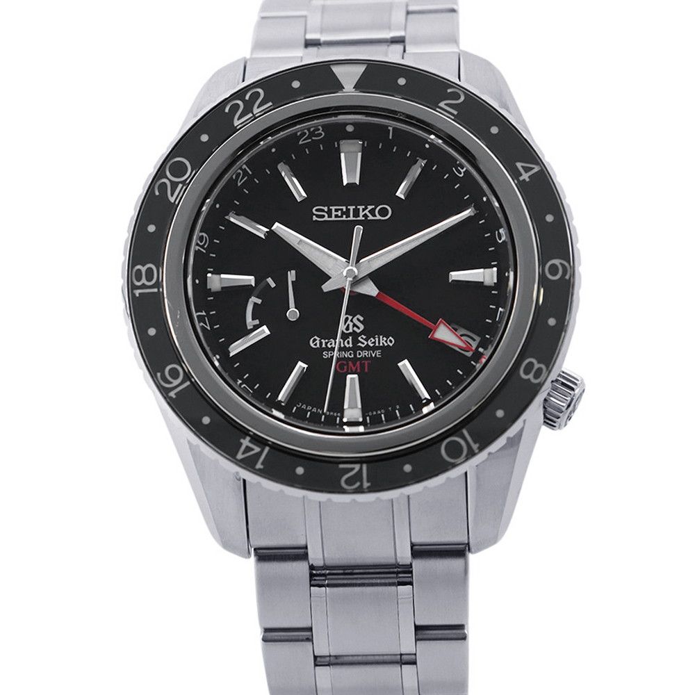 セイコー グランドセイコー スプリングドライブ GMT SBGE001 SEIKO 腕時計 黒文字盤
