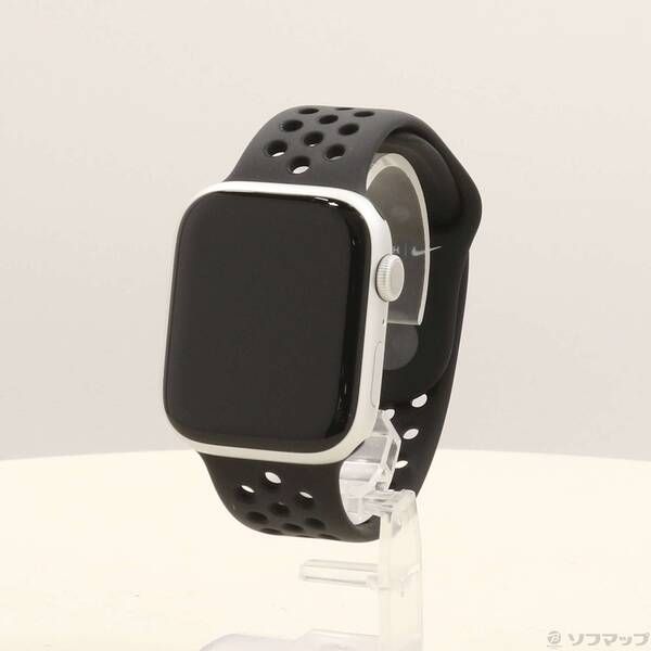 ソフマップ 〔中古品〕 Apple Watch Series 8 GPS 45mm シルバーアルミニウムケース ブラック/ブラックNikeスポーツバンド【352】