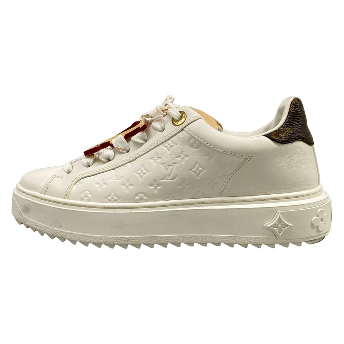 LOUIS VUITTON(ルイヴィトン) スニーカー 36 レディース - 白×ベージュ インソール取外し可 レザー