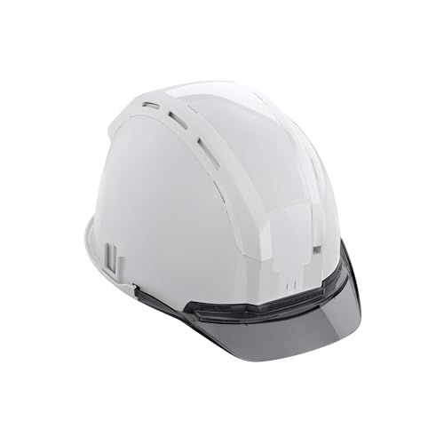 タジマ ヘルメット セフメット ホワイト スモーク HSWCSB 厚生労働省保護帽検定合格品（飛来・落下物用／墜落時保護用） 前後左右4カ所にセフ取付溝 内装スチロールレス・衝撃吸収スクエアライナー構造採用 ヘッドバンドにセフフック付 セフ着脱が可能でバンド/ 7,105円