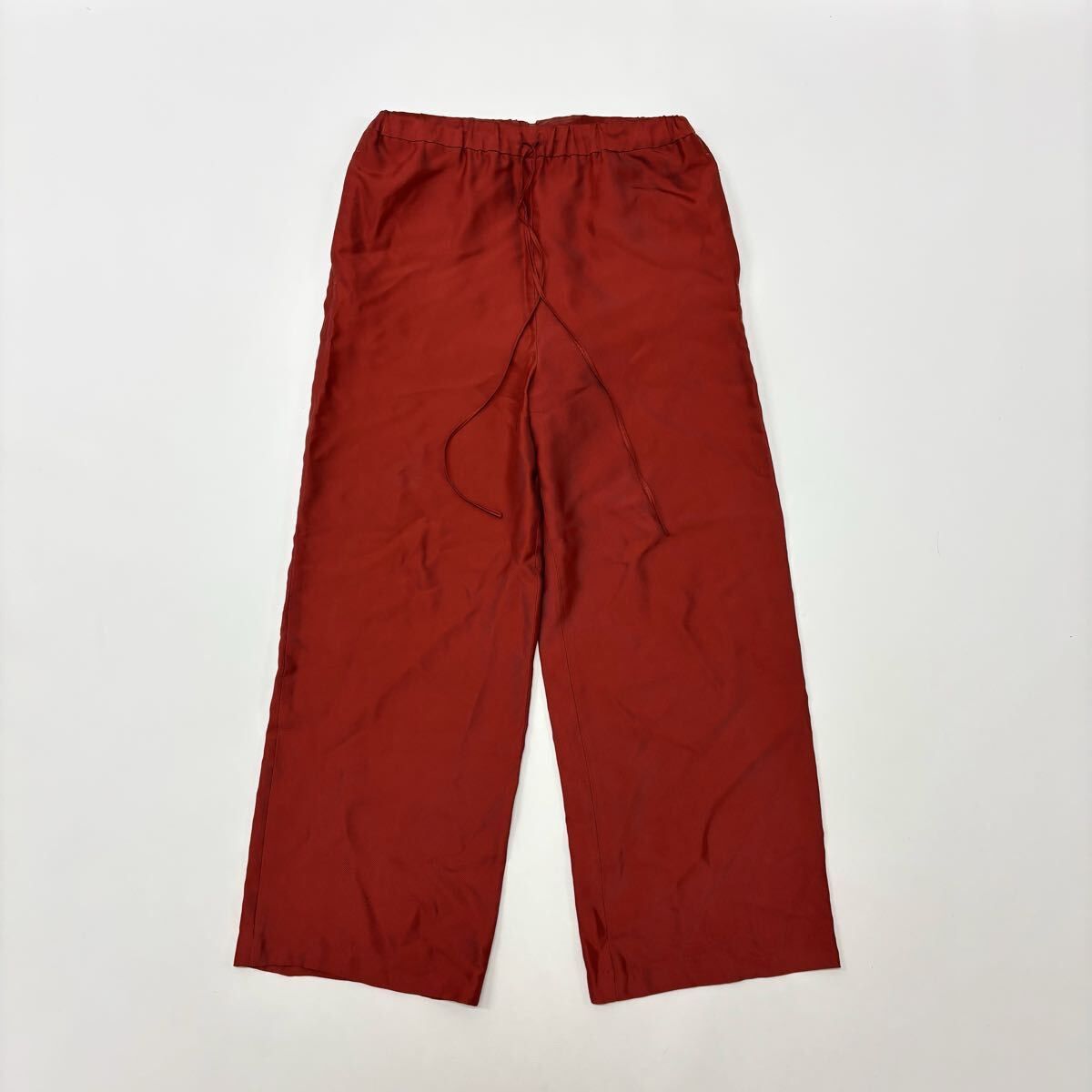 AURALEE オーラリー A8SP04SE SILK BRUSHED TWILL PANTS シルク ブラッシュド ツイル イージー パンツ ワイド ストレート 0 805-0000