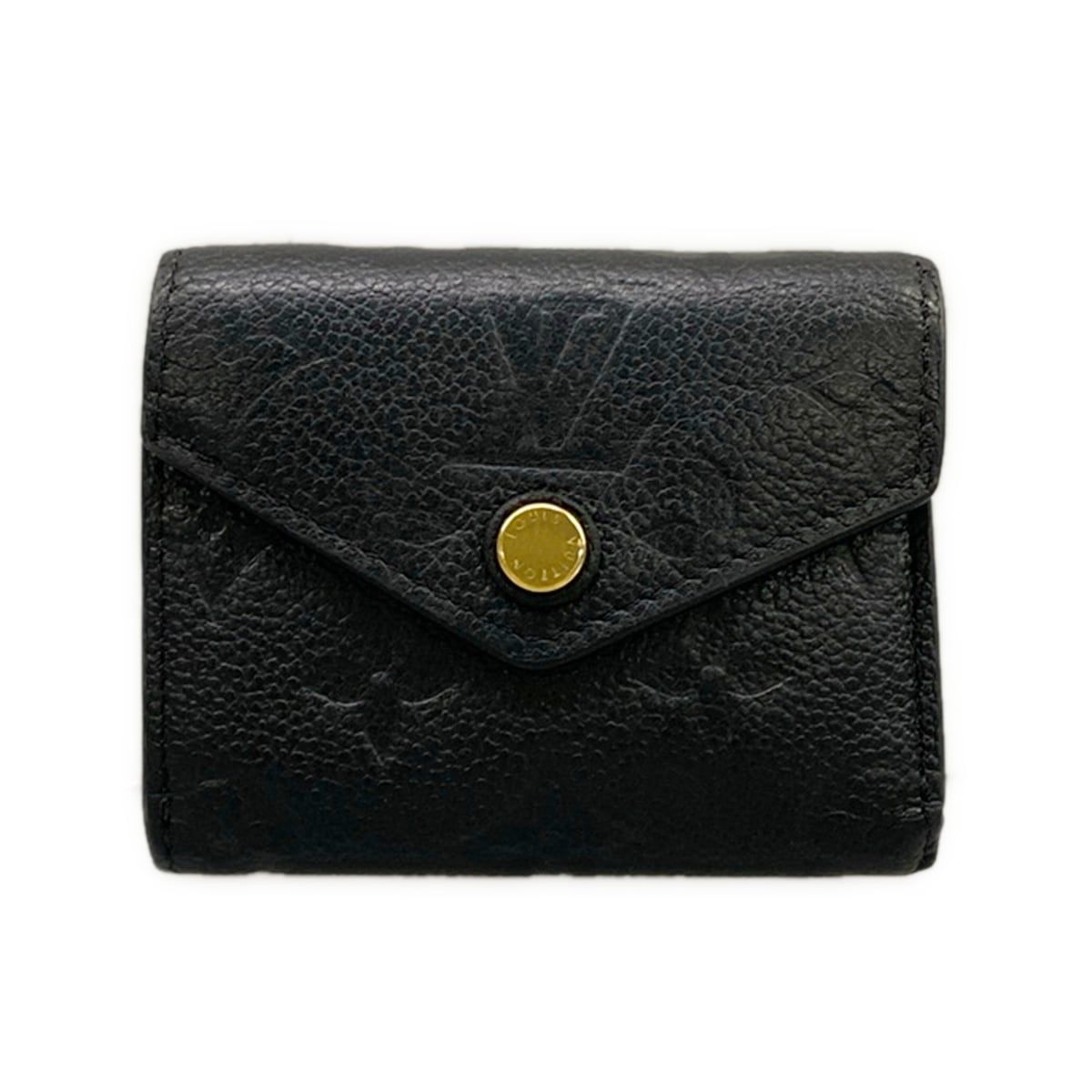 LOUIS VUITTON(ルイヴィトン) 3つ折り財布 モノグラム・アンプラント ポルトフォイユゾエ M62935 ノワール レザー、牛革
