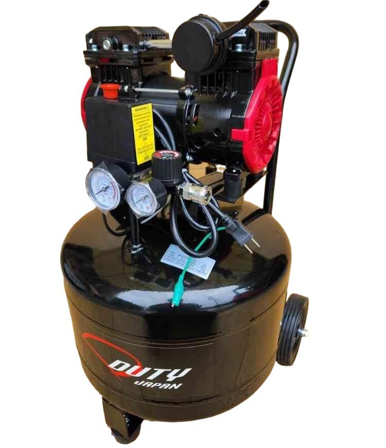 ハイスピードモーター搭載 縦型オイルレスコンプレッサー４０Ｌ タンク搭載 100Ｖ ☆ハイスピード４０L縦t