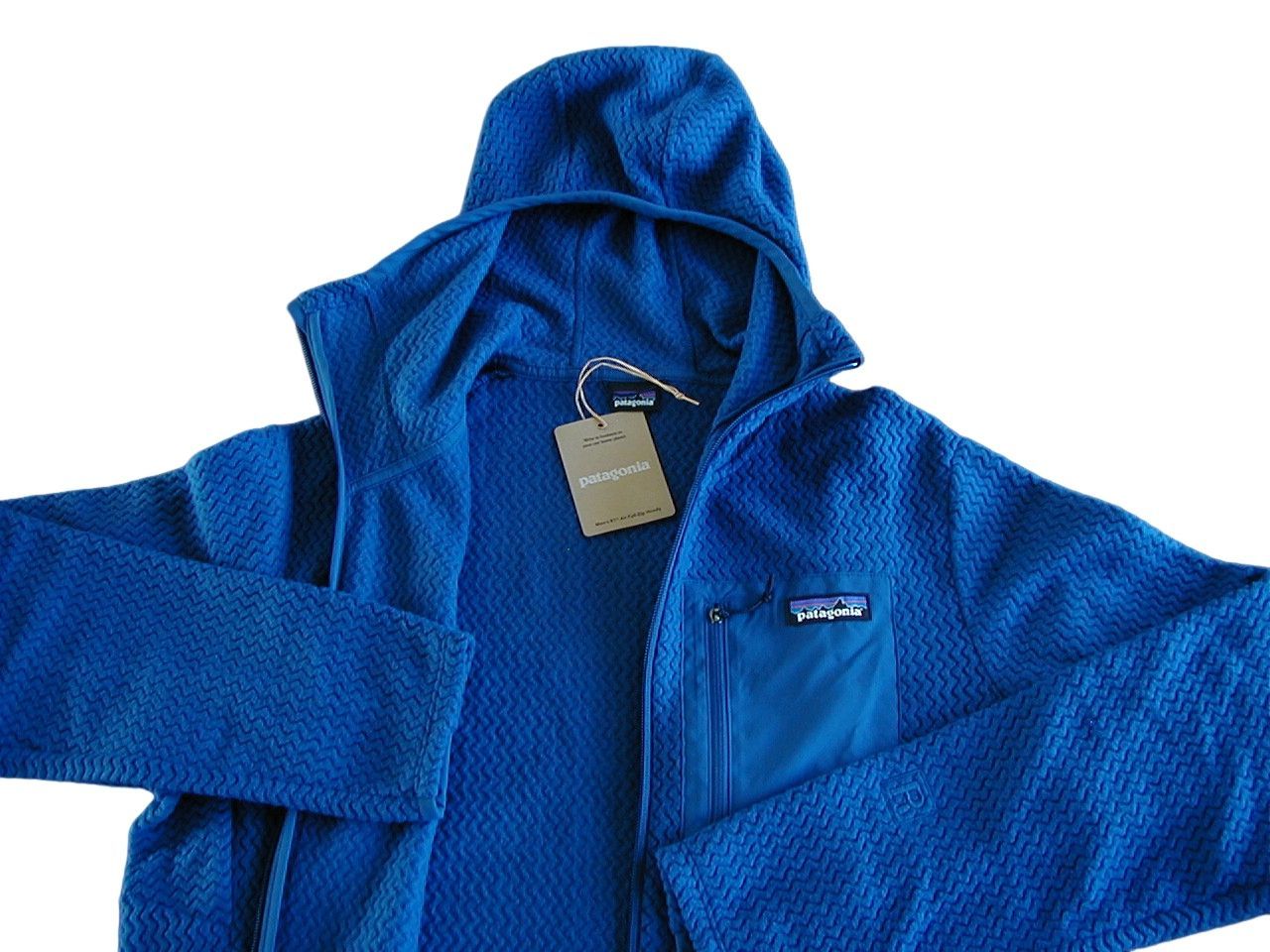 ■送料込■【新品S】パタゴニア M’s R1 エア・フルジップ・フーディ■ patagonia ■ Clement Blue (CLMB) ■