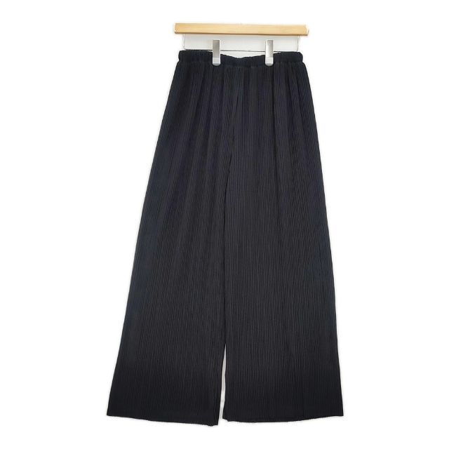 Spick and Span Noble 新品 クリスタルプリーツスリットパンツ 定価23100円 パンツ ブラック レディース スピック＆スパン ノーブル【中古】6-0425M∞