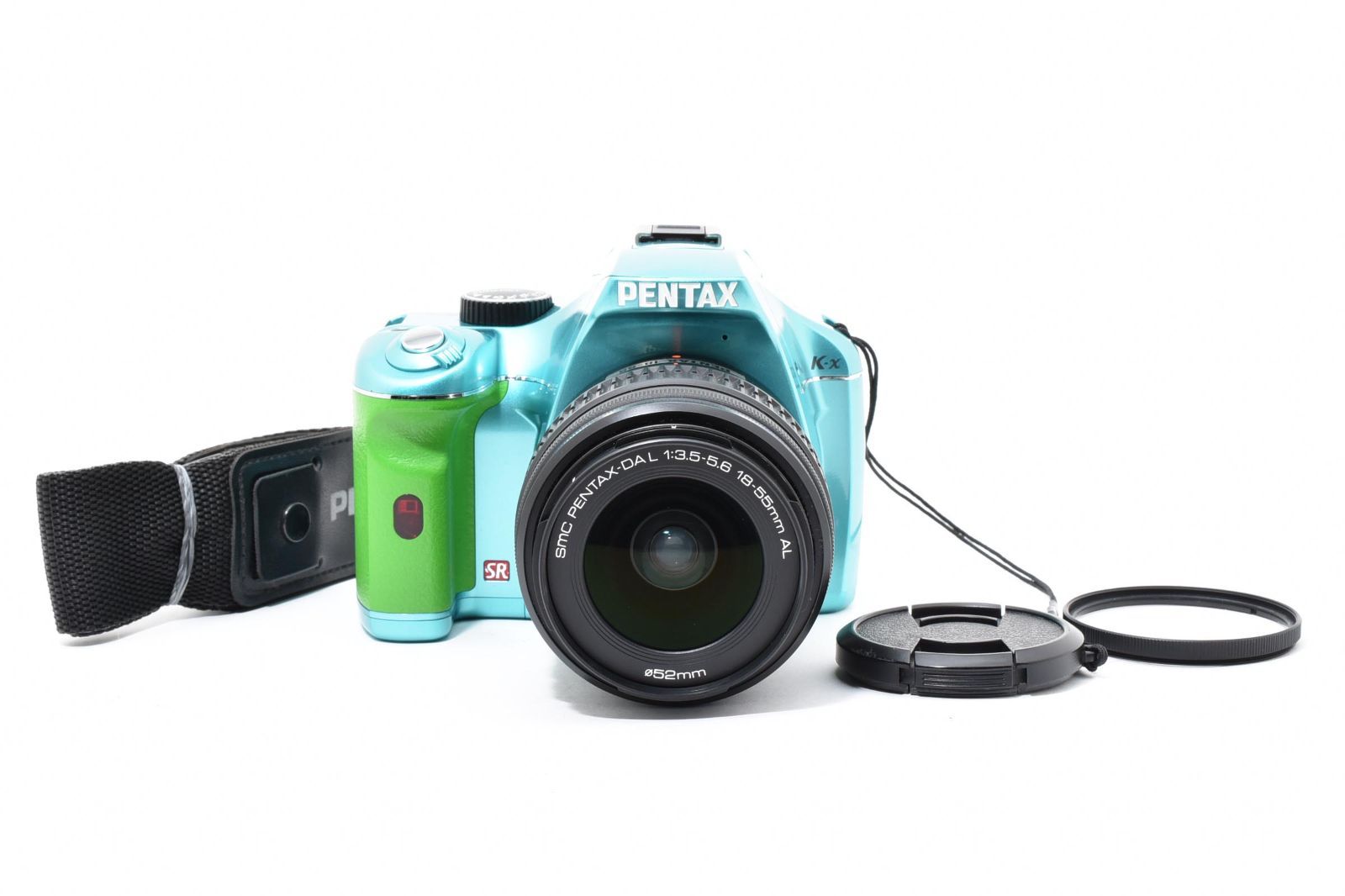 ★美品★ペンタックス PENTAX K-x + 18-55mm F3.5-5.6 エメラルドグリーン レンズセット★ T84＃5525