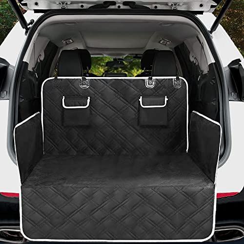 Temiry 車用 ラゲッジマット 撥水 荷台マット 汚れに強い 後部座席 滑り止め カーゴマット 800D オックスフォード 耐久性 ワンタッチバックル 取付簡単 ラゲッジマット 軽自動車/SUV用（厚手）(沖縄・離島の方発送不可）) 93ffd26e