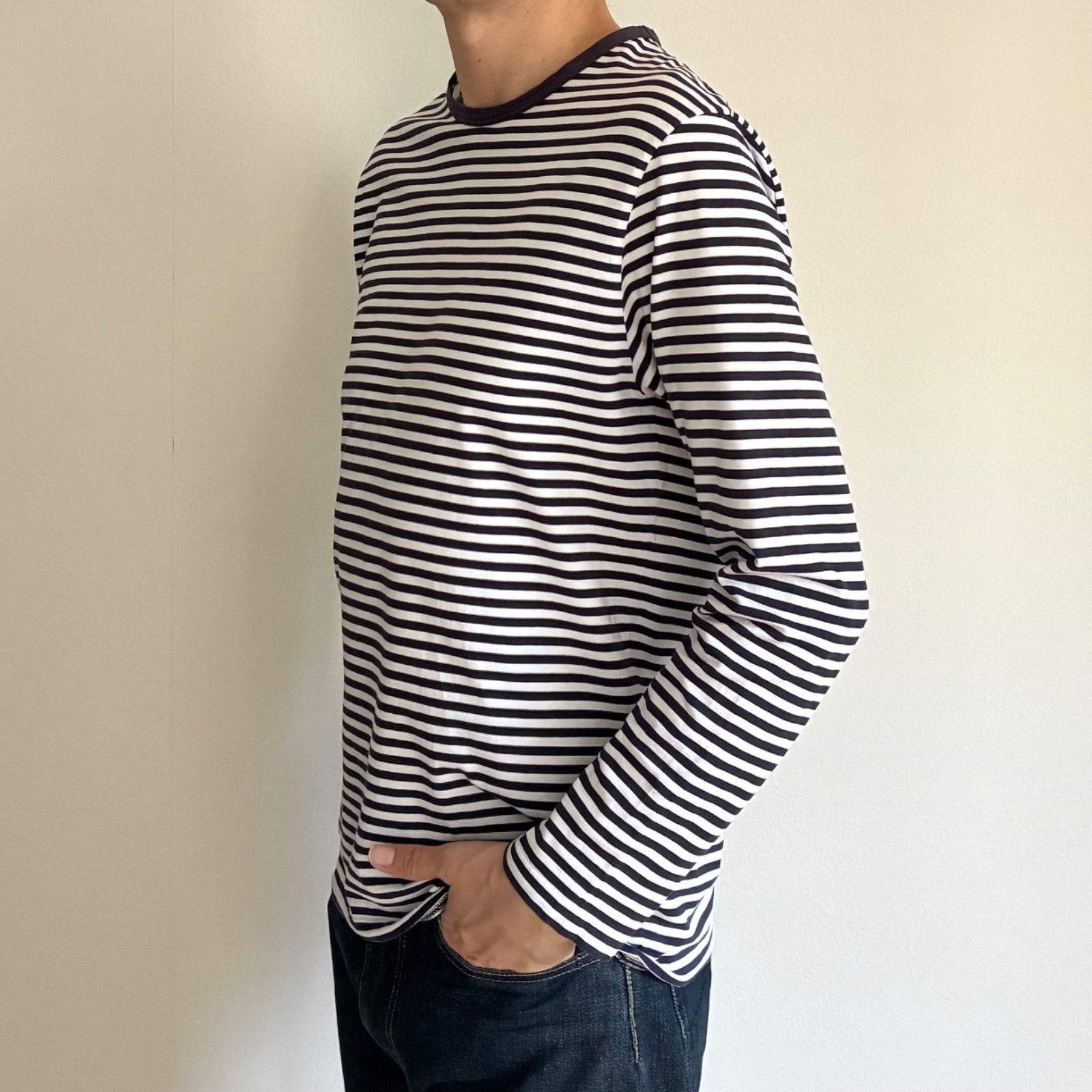 SUNSPEL / コットン ボーダー ロングスリーブ Tシャツ - メルカリ