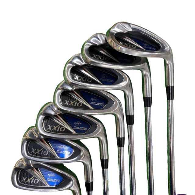 【中古】 ダンロップ XXIO(2014) 8S アイアンセット IR NS PRO 900GH D.S.T for XXIO (フレックスS) メンズ 男性用 右利き 右用 Cランク ゴルフクラブ