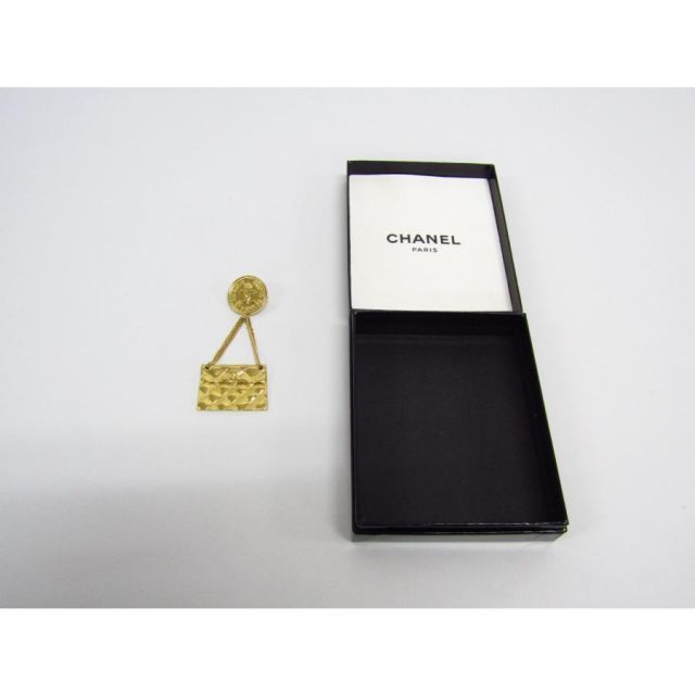 CHANEL シャネル ヴィンテージ マトラッセバッグ ブローチ ゴールド