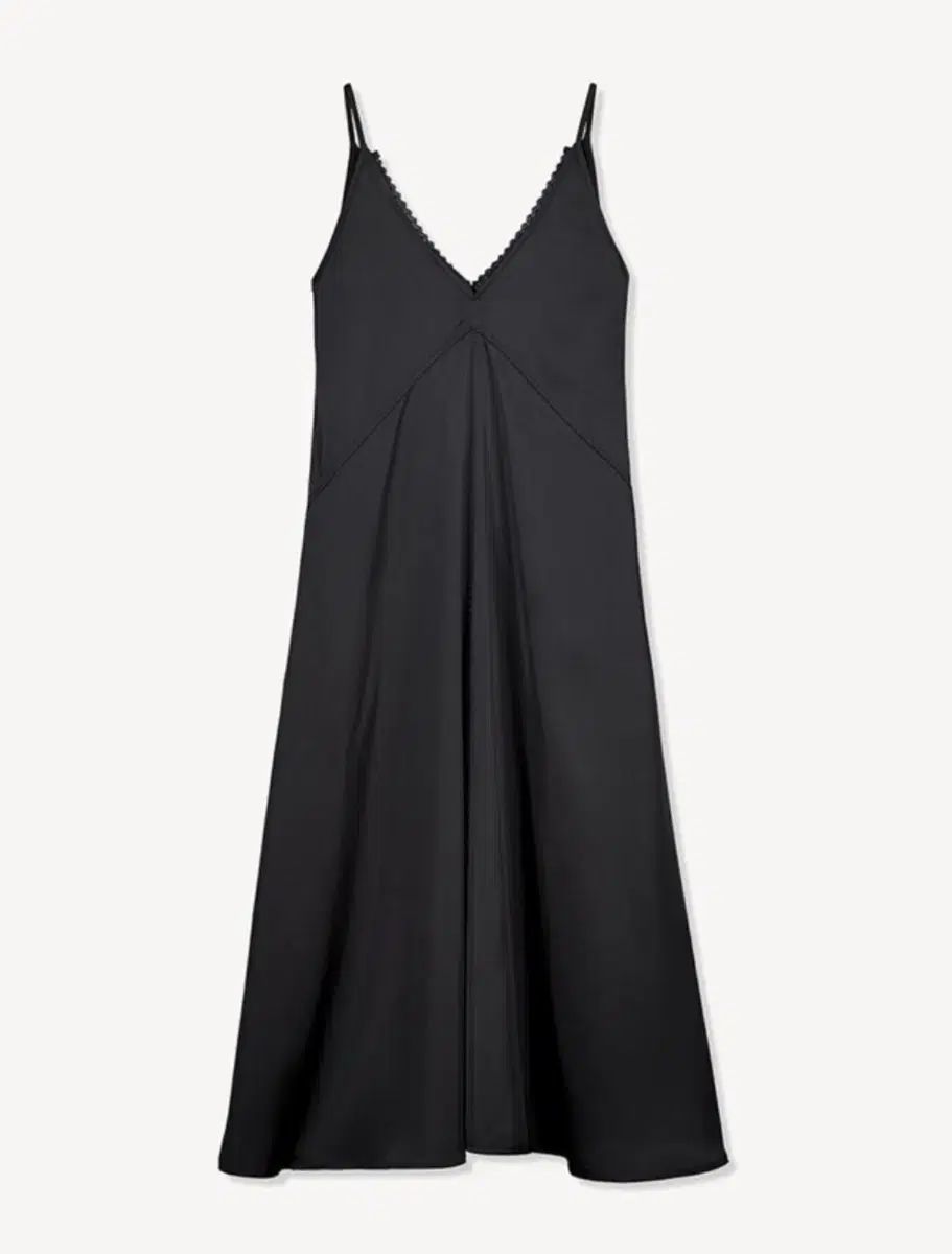 グリーンバター Silky Side Pocket dress / ブラック/ S-M