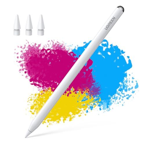 UGREEN ipad ペンシル ワイヤレス/Type-C急速充電 タッチペン アップルペンシル 磁気吸着充電 apple pencil交換 iPad専用ペン iPad/Air/mini/Pro対応 ペンシル 超高感度 傾き感知 誤作動防止 バッテリー残量表/