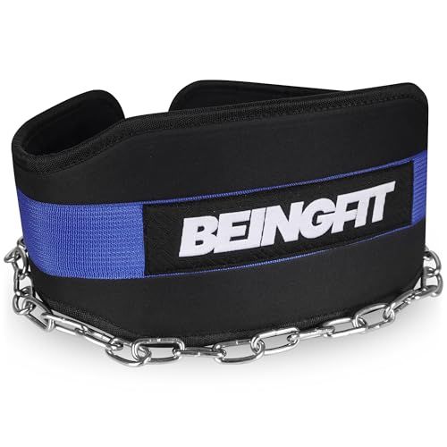 Beingfit ディッピングベルト,チンニング,ディップスベルト,チェーン付き ウエイト ベルト,トレーニングベルト,ディップス スクワット 荷重ベルト メンズ レディース チンニングベルト 懸垂 ベルトma 0e619340
